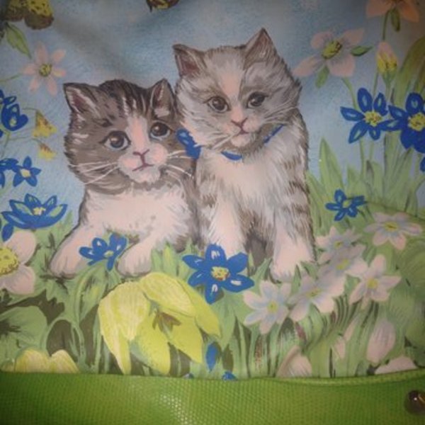 Cat and flower purse  is being swapped online for free