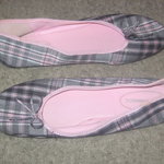 Shoes Size 11 - No Boundaries Pink Plaid Flats is being swapped online for free