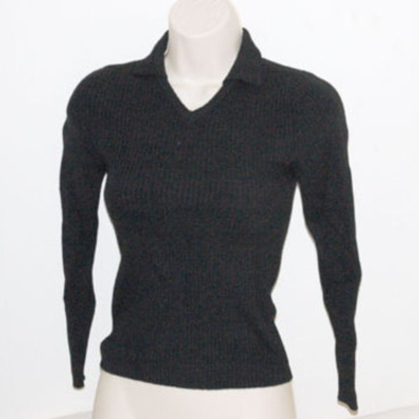 Black collar top sweater XS,S is being swapped online for free