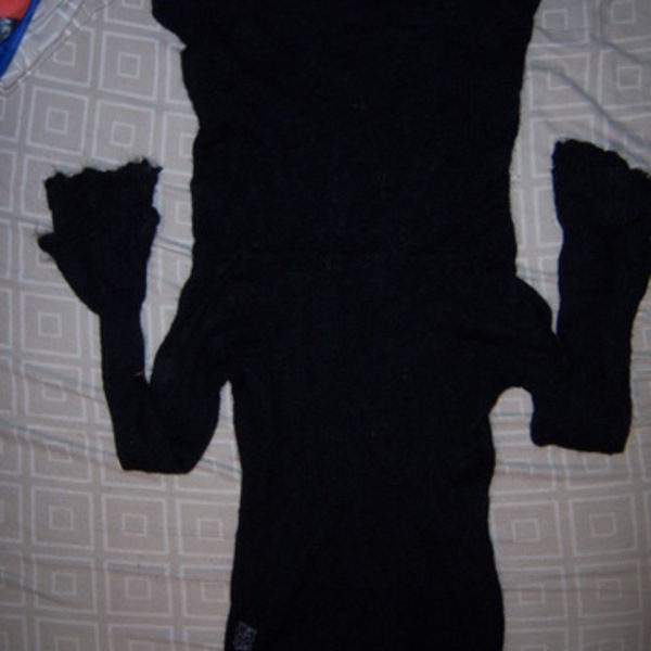 SMALL black WIDE Cowl BIG NECK sweater is being swapped online for free