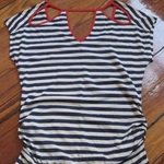 White & Blue Striped Top (L) is being swapped online for free