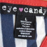 White & Blue Striped Top (L) is being swapped online for free