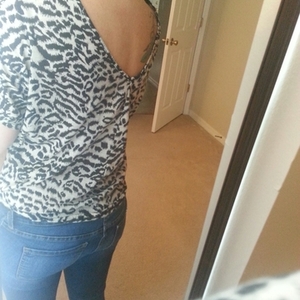 express cheetah print top is being swapped online for free