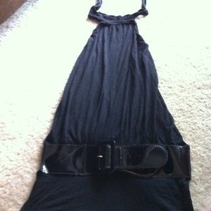 Sexy black halter is being swapped online for free