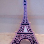 sparkly french pink eiffel tower jewelry holder/organizer is being swapped online for free