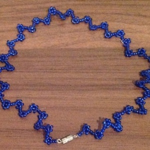 Cobalt Blue Choker Necklace - One Size. is being swapped online for free