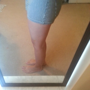 navy striped shorts is being swapped online for free