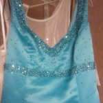 blue formal dress is being swapped online for free