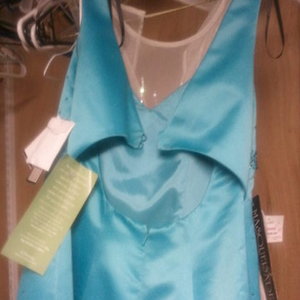 blue formal dress is being swapped online for free