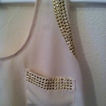 Gold Studed White Sheer Crop Top is being swapped online for free