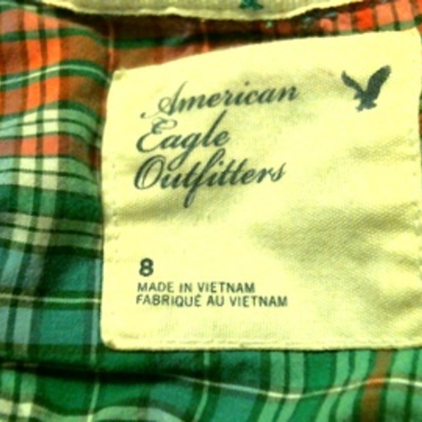 American Eagle Plaid button-up is being swapped online for free