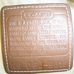 Brown Coach Purse is being swapped online for free