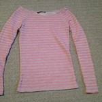PINK AND GREY STRIPED LONG SLEEVE is being swapped online for free