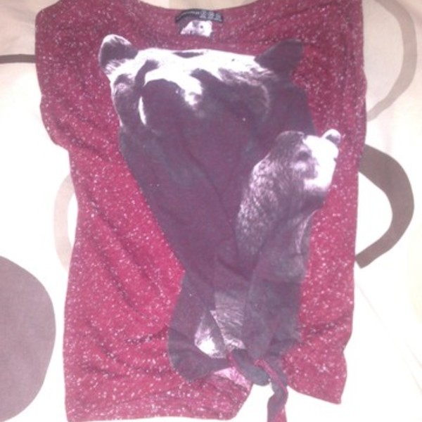 maroon/burgandy tie top is being swapped online for free