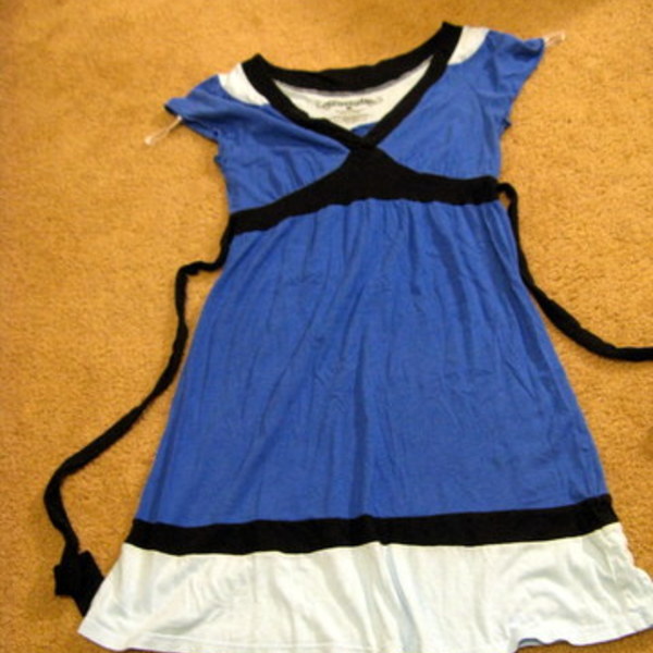 energie blue color block dress small/med is being swapped online for free