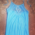 blue halter with crotchet and beading detail new xs s is being swapped online for free