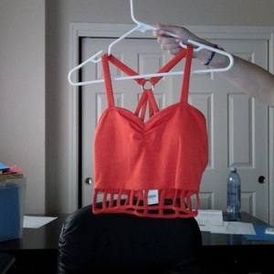 Orange crop top medium is being swapped online for free