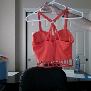Orange crop top medium is being swapped online for free