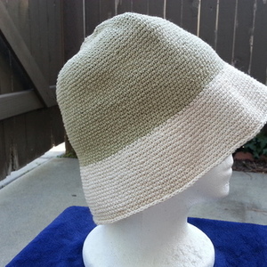 Green/Cream Cotton Hat is being swapped online for free