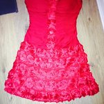 Sexy red dress clubbing party m or 10/12 uk is being swapped online for free