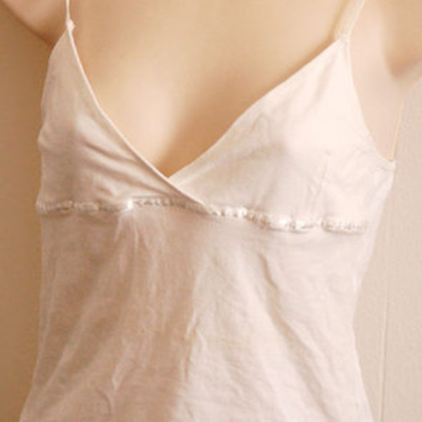 Hollister white cami L is being swapped online for free