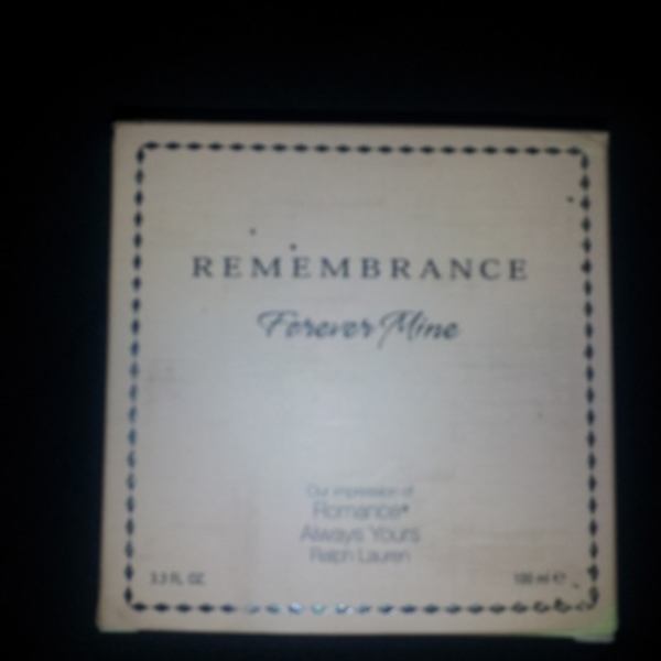 rememberance forever yours perfume is being swapped online for free
