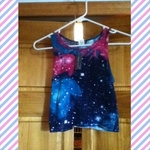 nwt galaxy crop top:) is being swapped online for free