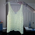 Yellow lace tank Forever 21 medium is being swapped online for free