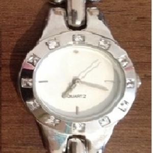 Natural Hand - Cut Diamond Authentic Watch - Adjustable Links/ Strap. is being swapped online for free