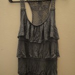 Grey Ruffled Knit Tank Top is being swapped online for free