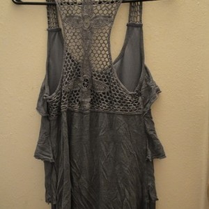 Grey Ruffled Knit Tank Top is being swapped online for free