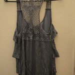 Grey Ruffled Knit Tank Top is being swapped online for free