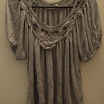 Grey Loose Knit Blouse is being swapped online for free