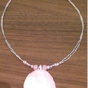 Pink Shell Statement - Necklace, One Size. is being swapped online for free