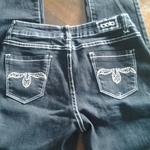 brand new ripped jeans is being swapped online for free