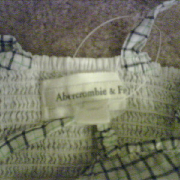 NWOT Abercrombie & Fitch White Plaid Dress is being swapped online for free