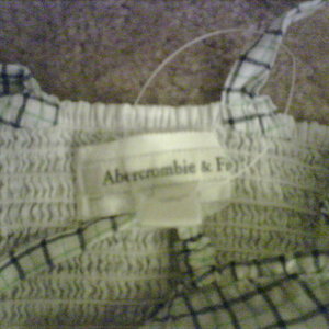 NWOT Abercrombie & Fitch White Plaid Dress is being swapped online for free