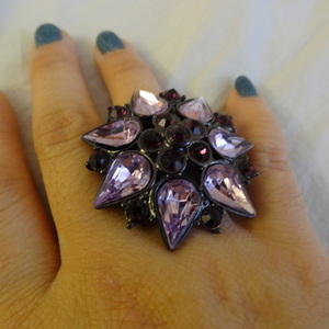 Beautiful Purple Statement Ring is being swapped online for free