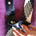 Black and white adjustable S/M belt is being swapped online for free
