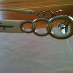 Ferragamo AUTHENTIC Italian frames with circle design and small swarovski crystals is being swapped online for free