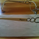 Ferragamo AUTHENTIC Italian frames with circle design and small swarovski crystals is being swapped online for free