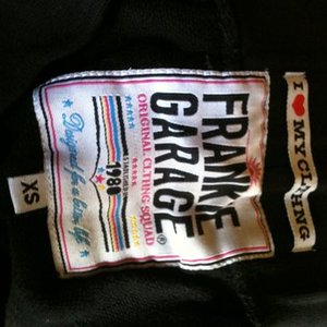 Frankie Garage black knee-length unisex pants size xs is being swapped online for free