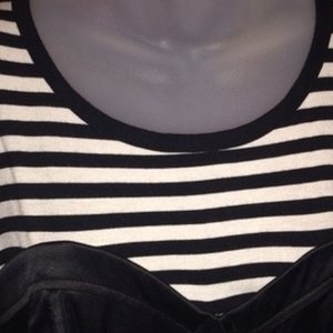 Bodycon striped satin dress sz m is being swapped online for free