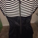 Bodycon striped satin dress sz m is being swapped online for free