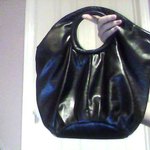 Black Faux Leather Purse  is being swapped online for free
