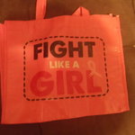 FIGHT LIKE A GIRL LIL BAG  is being swapped online for free