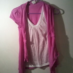 Light purple/pink blouse is being swapped online for free