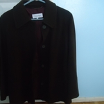 Calvein Klein Dark Brown Wool Coat 6 is being swapped online for free