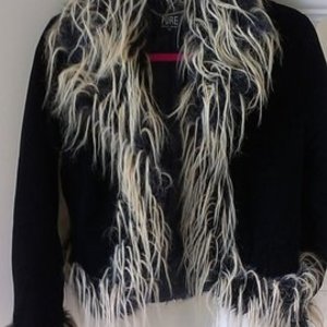Super Cute Black Velvet/Fur Trim Jacket is being swapped online for free