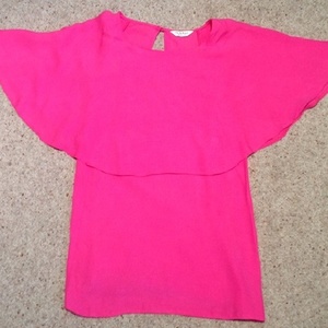 Miss Selfridge Pink Cape Top - Size UK 6.  is being swapped online for free
